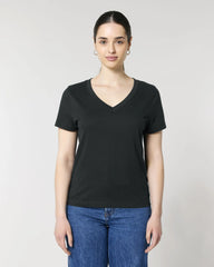 T-shirt femme col V coton bio Stanley/Stella Isla à personnaliser - 1