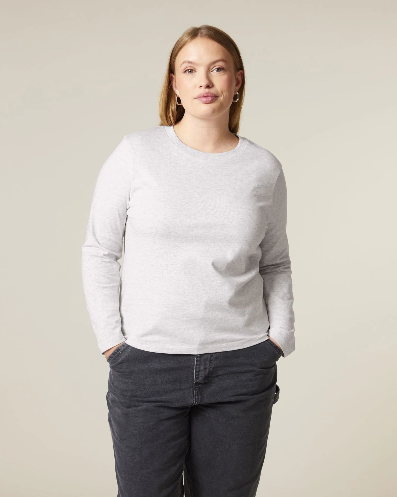 T-shirt femme coton bio Stanley/Stella Muser à personnaliser - Cool Heather Grey