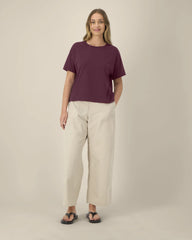 T-shirt coton bio Stanley/Stella Etta à personnaliser - Deep Plum