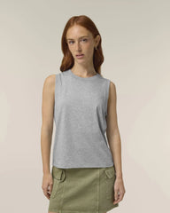 Débardeur femme coton bio Stanley/Stella Mia à personnaliser - Heather Grey