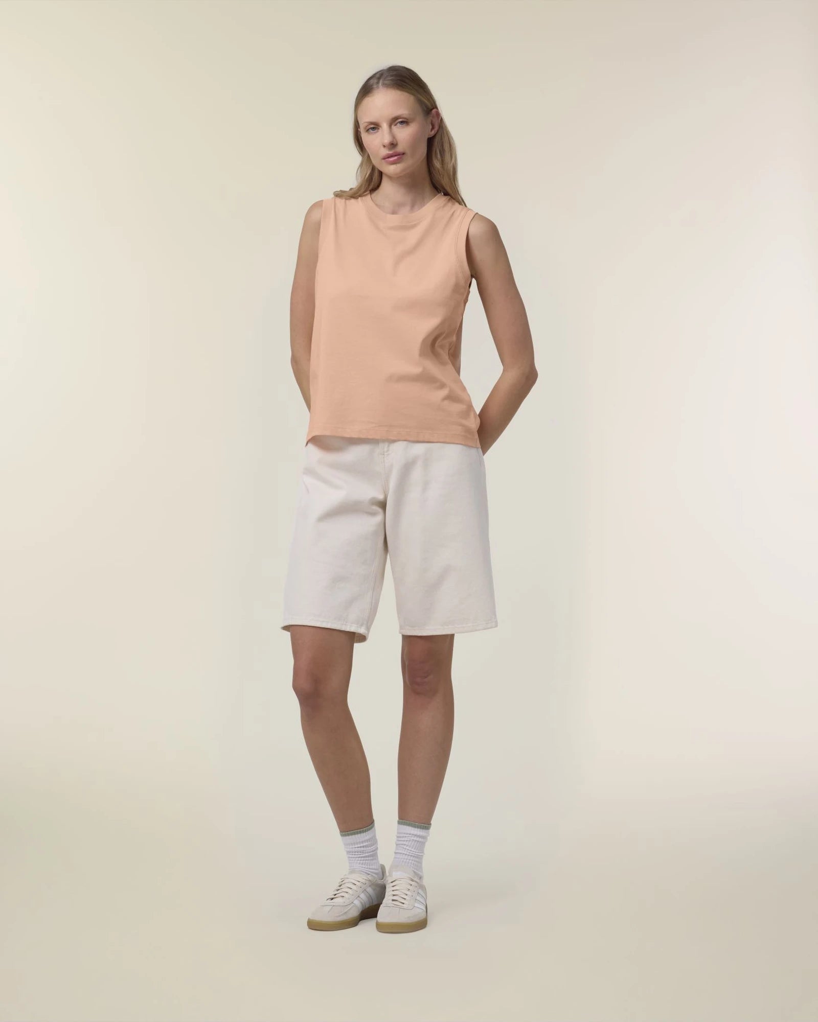 Débardeur femme coton bio Stanley/Stella Mia à personnaliser - Fraiche Peche