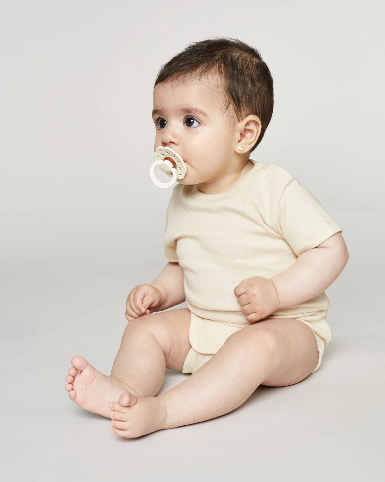 Body bébé manches courtes coton bio Stanley/Stella à personnaliser - Natural Raw