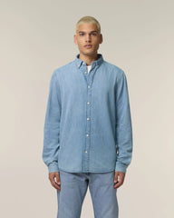 Chemise en jean coton bio Stanley/Stella à personnaliser - 1