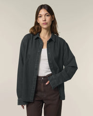 Chemise unisexe coton bio Stanley/Stella Worker à personnaliser - G. Dyed Black Rock