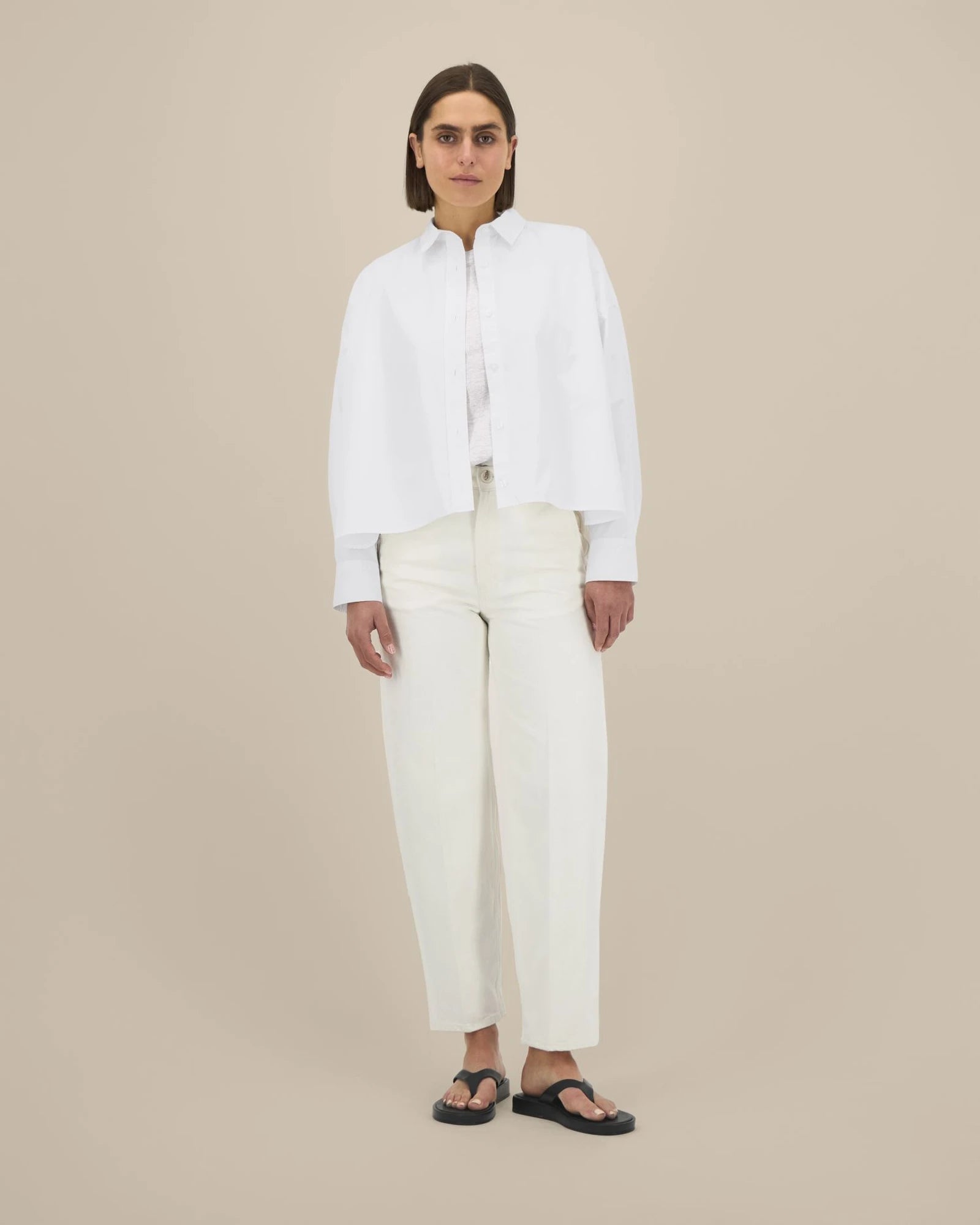 Chemise femme coton bio Stanley/Stella Harper à personnaliser - White