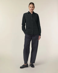Chemise femme coton bio Stanley/Stella Oxford à personnaliser - Black