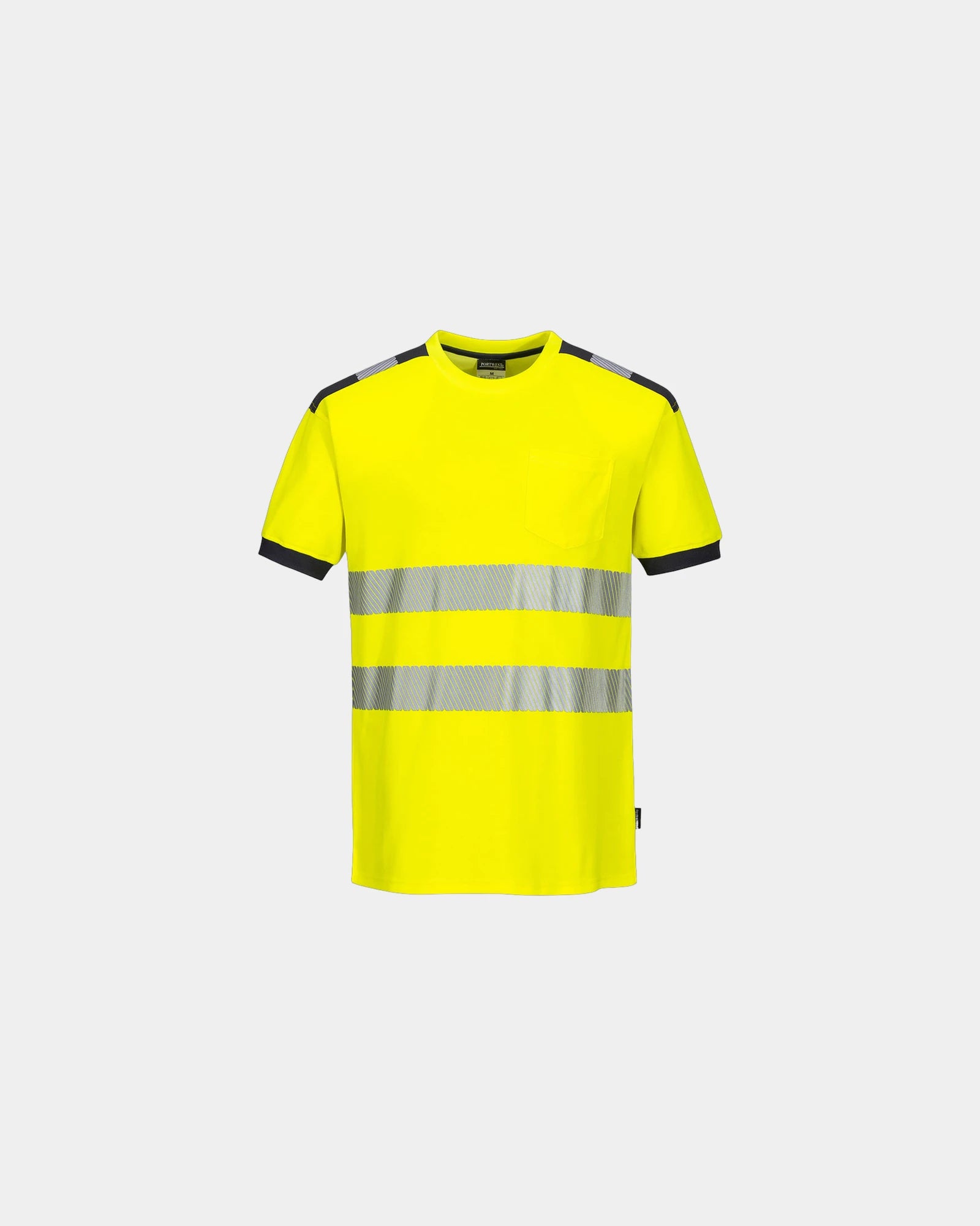 T-shirt coton majoritaire HV PW3 à personnaliser - Jaune-Vert