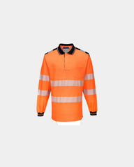 Polo haute visibilité coton PW3 à personnaliser - Orange