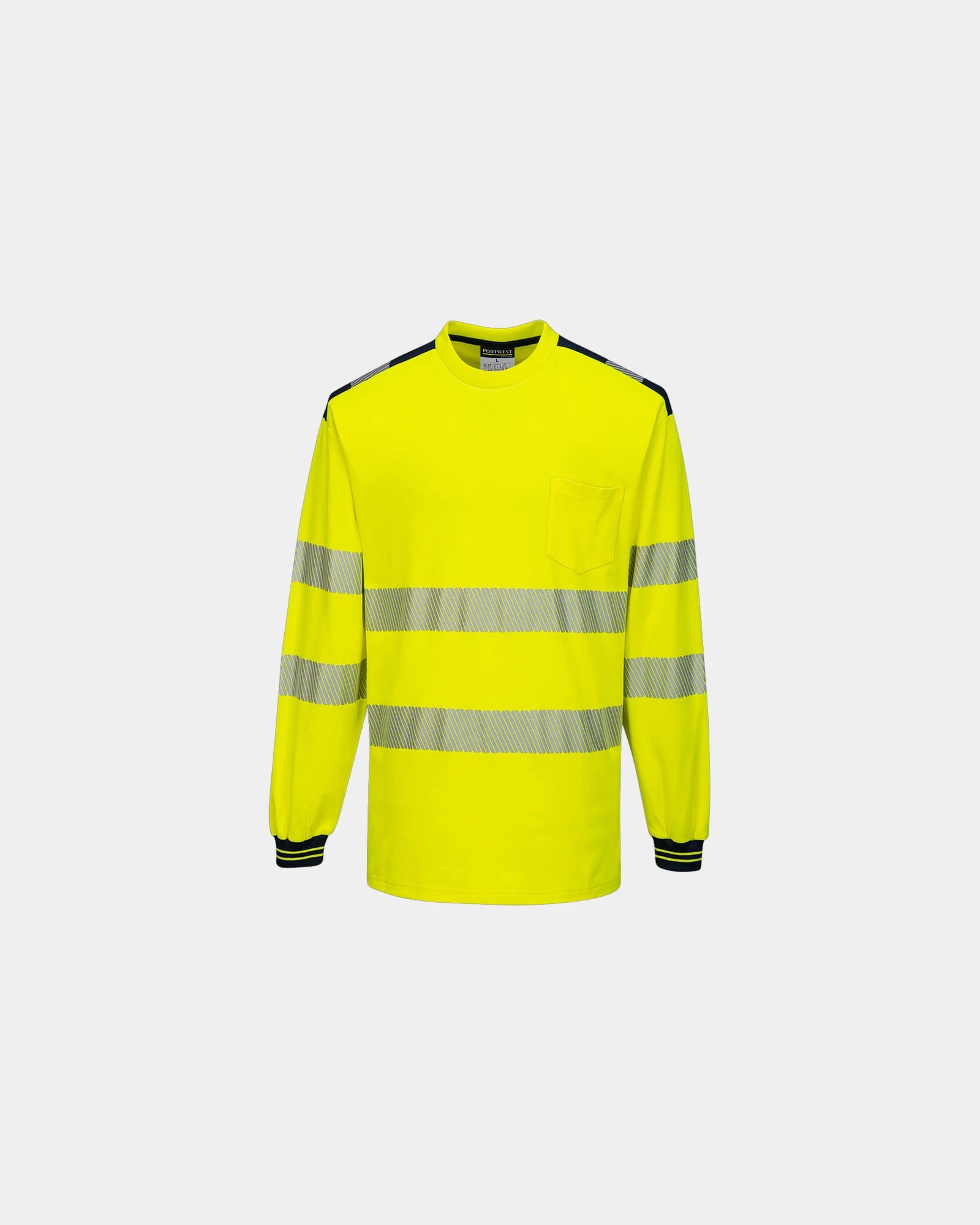 T-shirt haute visibilité coton PW3 à personnaliser - Jaune-Noir