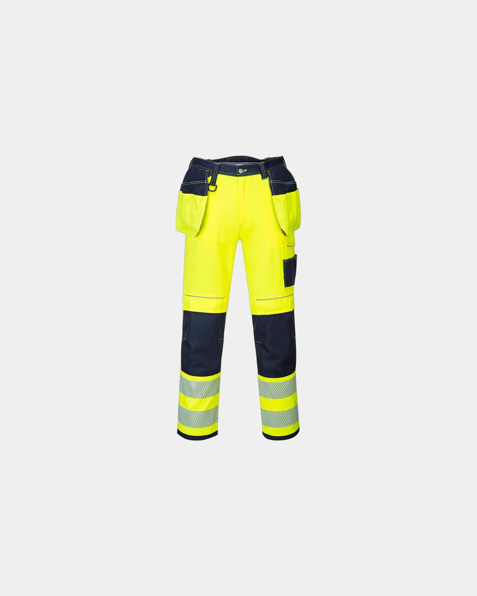 Pantalon hi-vis HV PW3 à personnaliser - Jaune-Bleu Marine