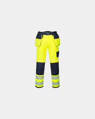 Pantalon hi-vis HV PW3 à personnaliser - Jaune-Bleu Marine