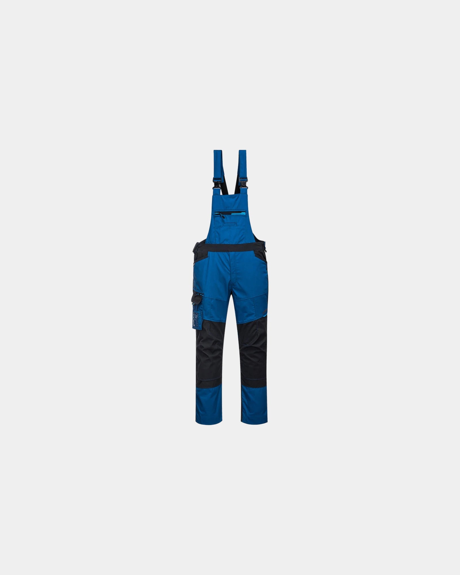 Cotte à bretelles poly-coton WX3 à personnaliser - Bleu Foncé