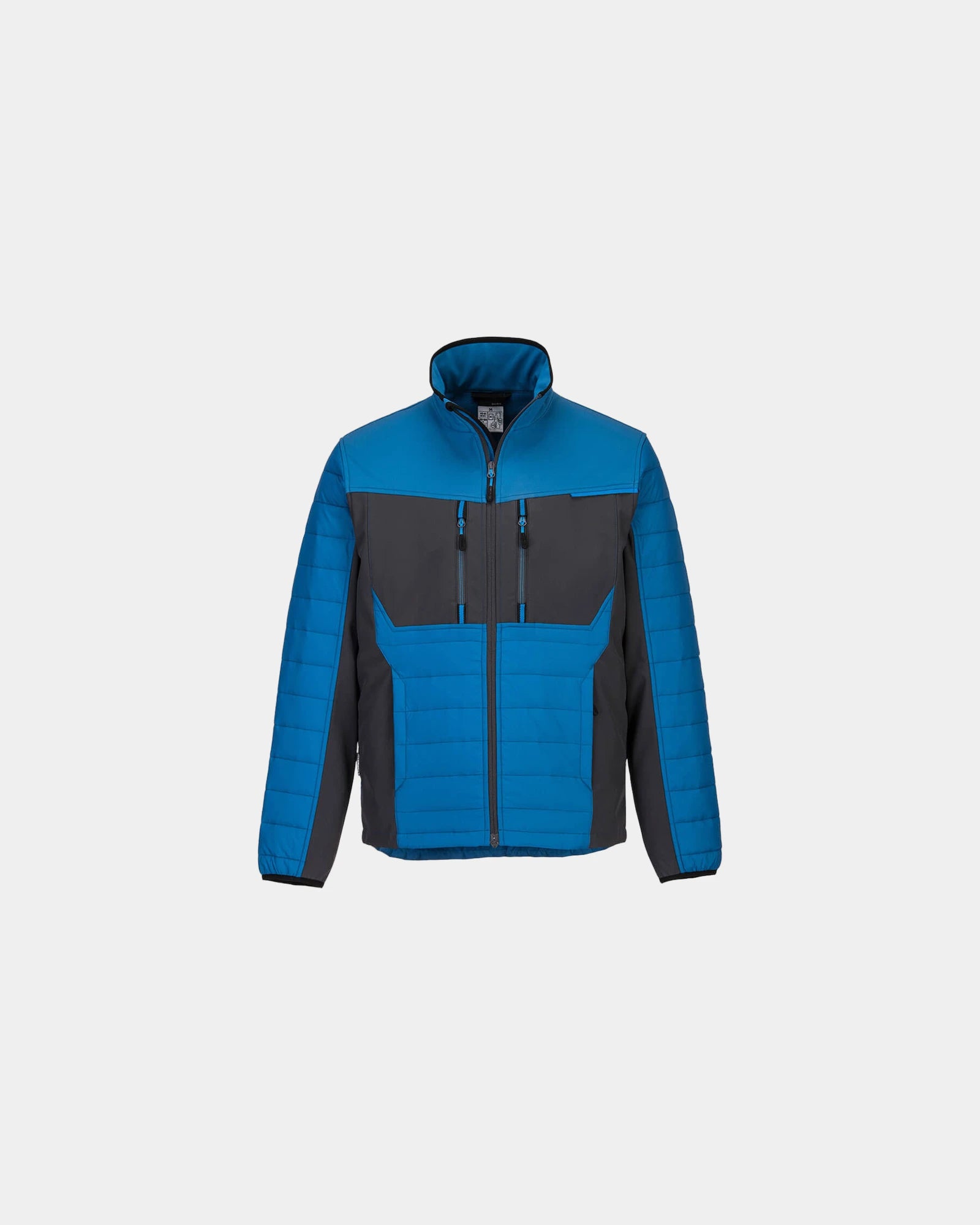 Veste Baffle WX3 cuir bovin suédé à personnaliser - Bleu Foncé