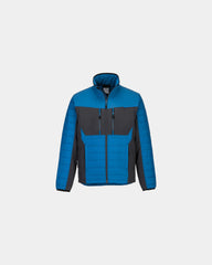 Veste Baffle WX3 cuir bovin suédé à personnaliser - Bleu Foncé