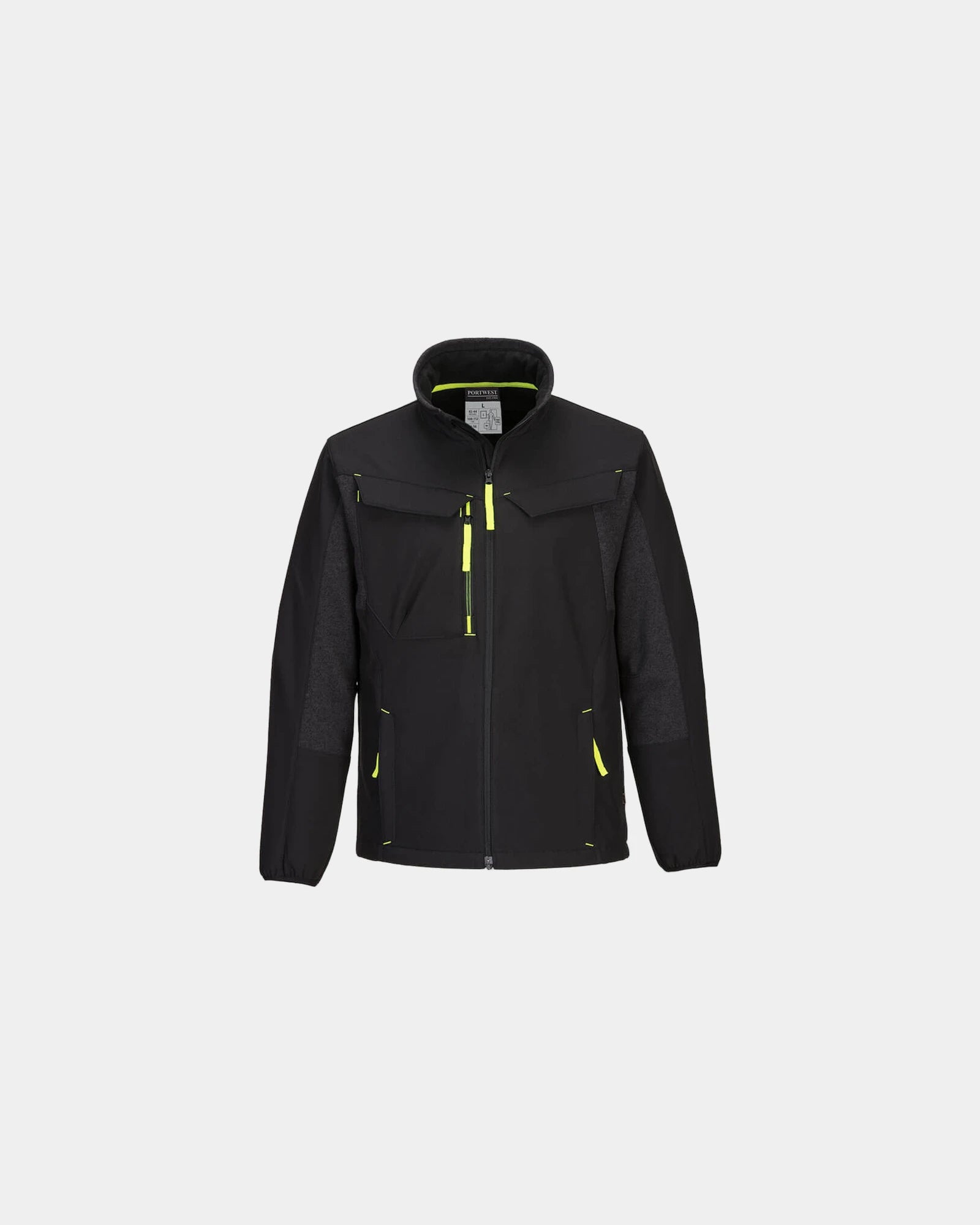 Veste softshell imperméable WX3 à personnaliser - Noir-Bleu Ciel