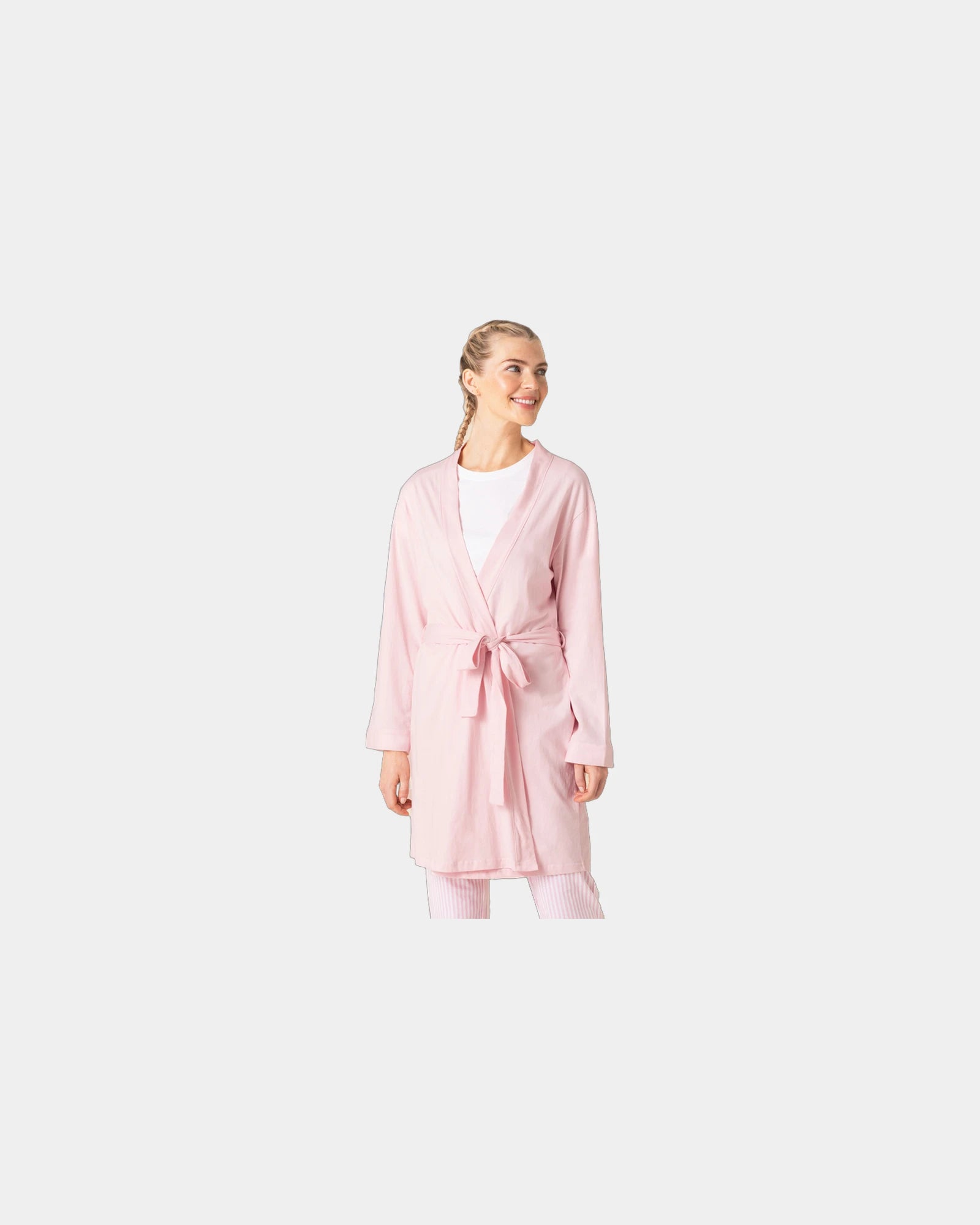Peignoir coton éponge femme 180 g/m² à personnaliser - Light Pink