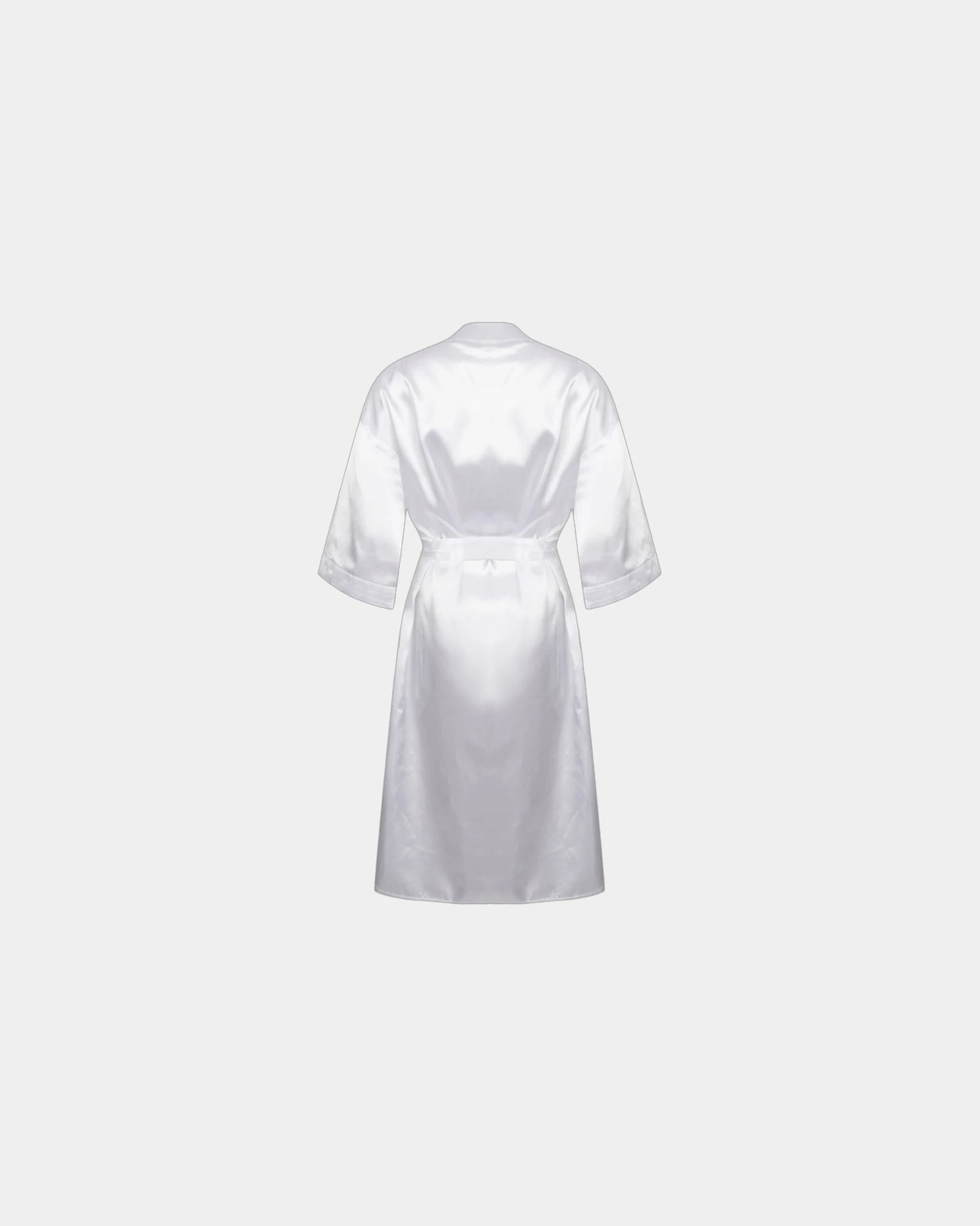 Peignoir satin femme manches 3/4 à personnaliser - 1