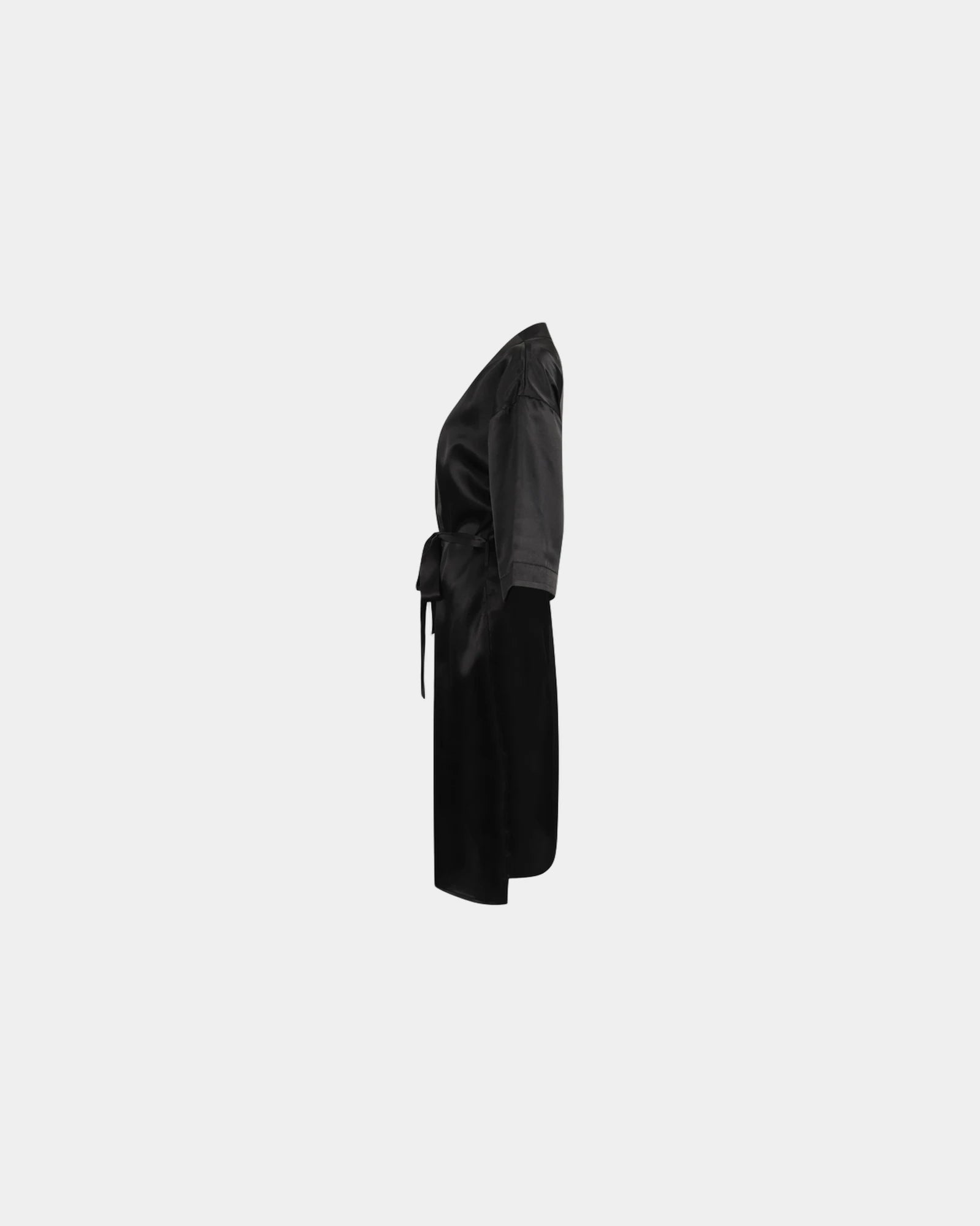 Peignoir satin femme manches 3/4 à personnaliser - 5