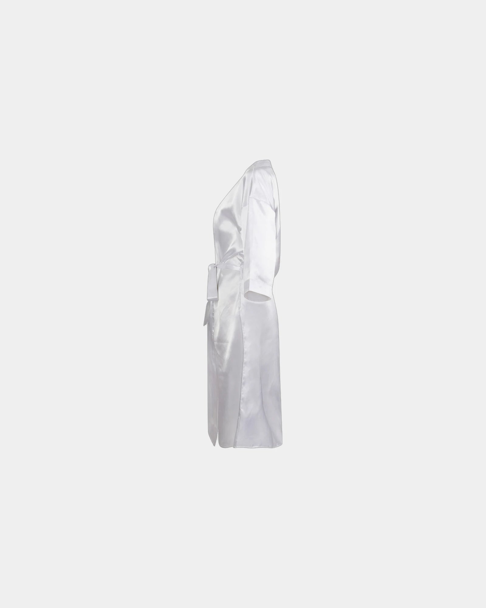 Peignoir satin femme manches 3/4 à personnaliser - 2