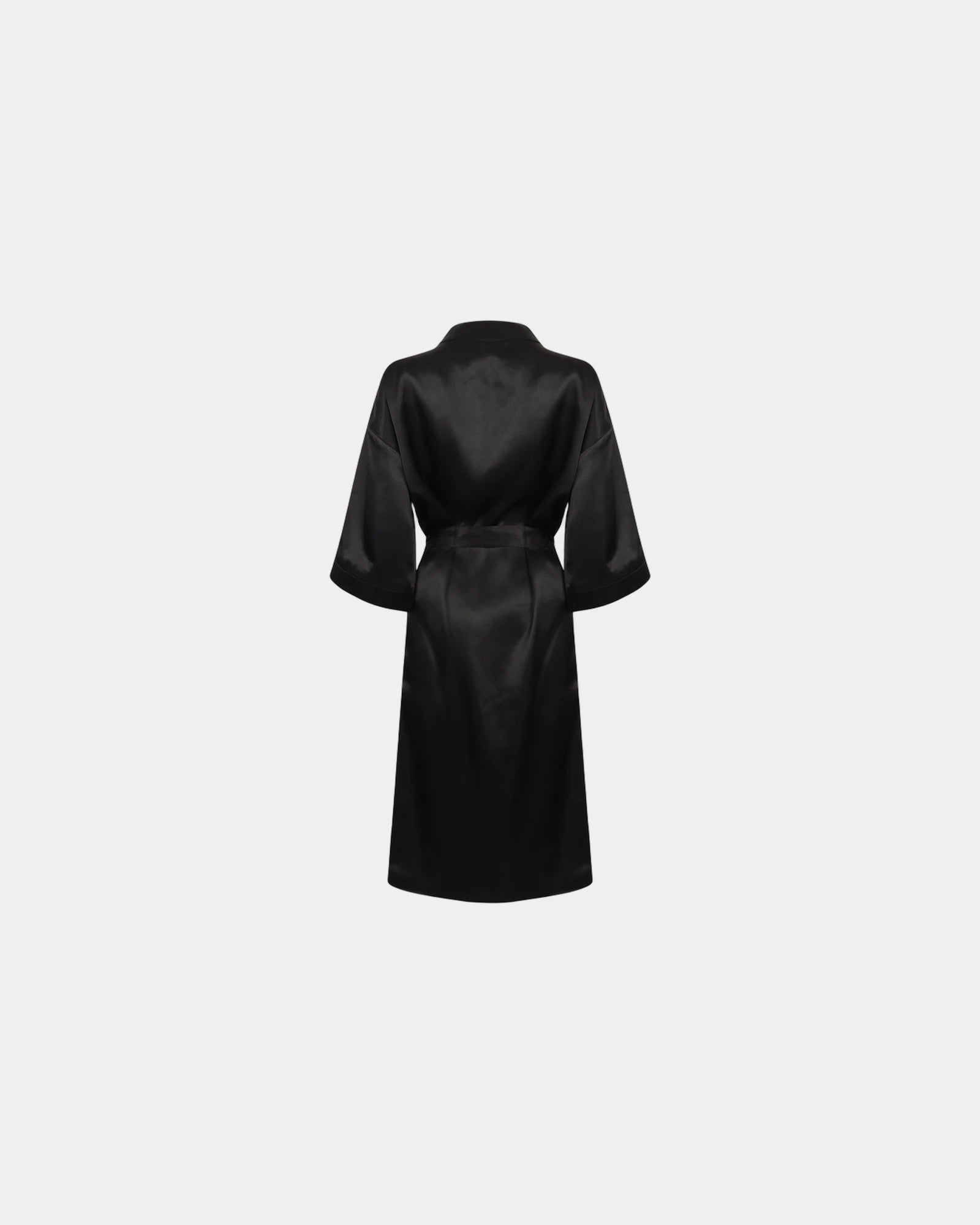 Peignoir satin femme manches 3/4 à personnaliser - 4