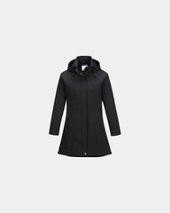 Veste softshell résistante à l'eau Carla à personnaliser - Noir-Bleu Ciel