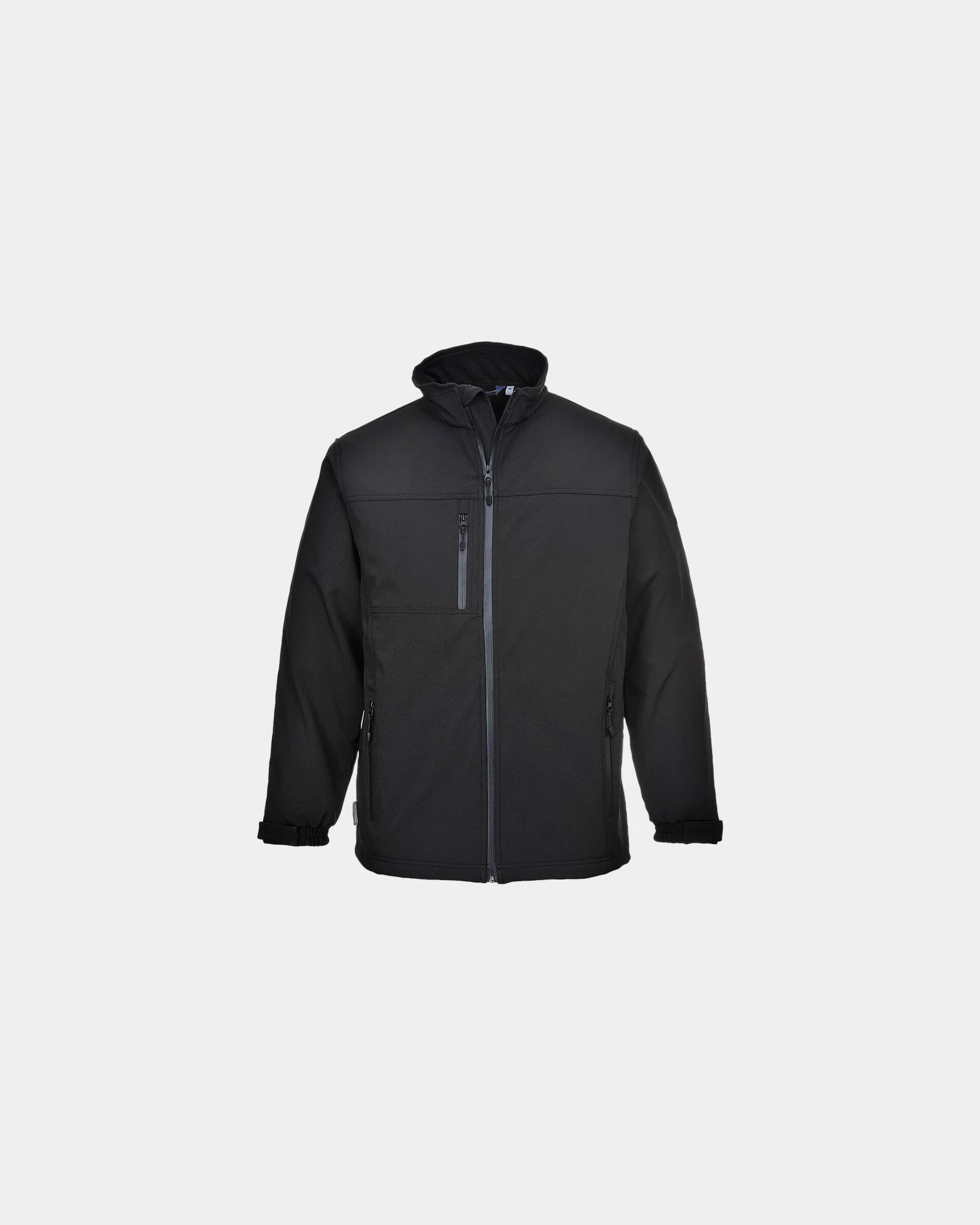 Blouson softshell à personnaliser - Noir-Bleu Ciel