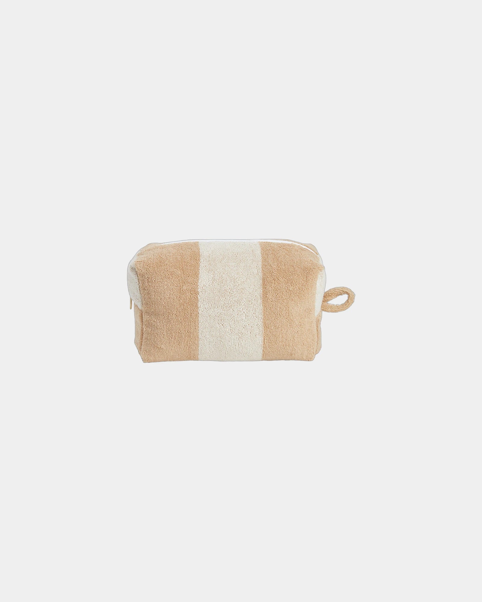 Trousse de toilette éponge La Serviette Paris à personnaliser - Sable / Crème