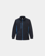 Blouson polaire bicolore à personnaliser - Bleu Marine