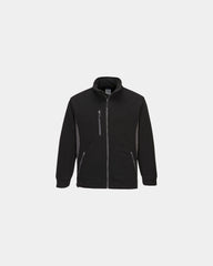 Blouson polaire bicolore à personnaliser - Noir-Bleu Ciel