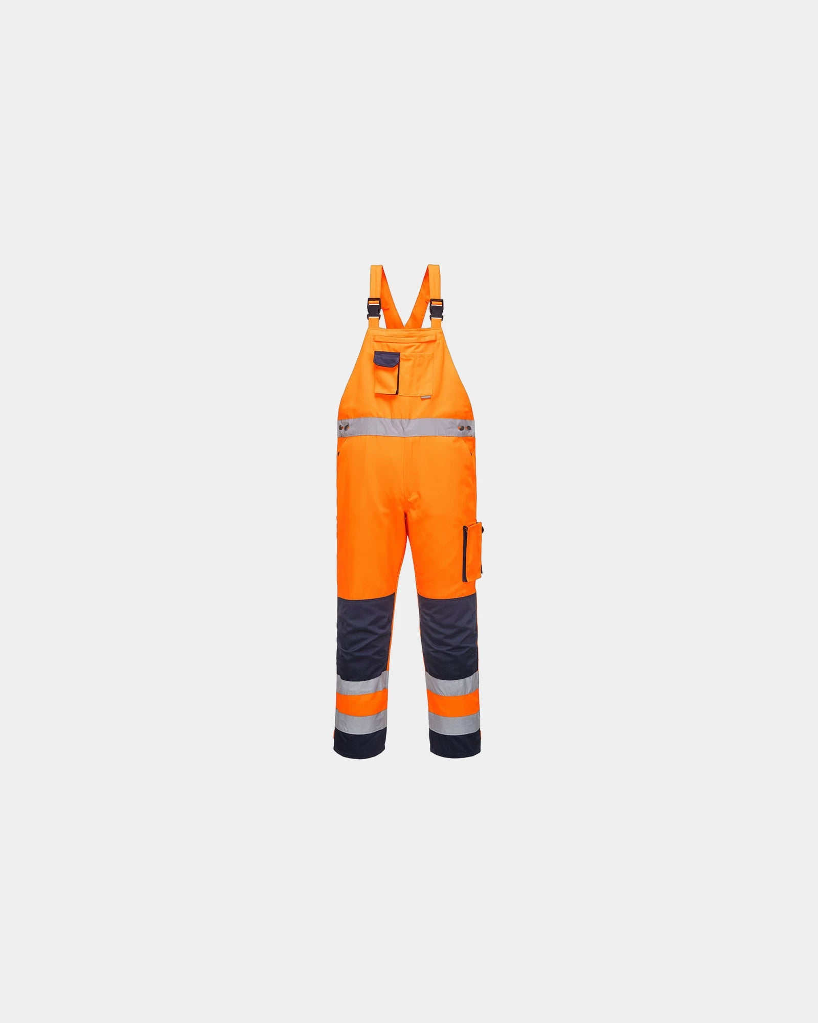 Cotte à bretelles HV Bicolore à personnaliser - Orange