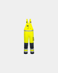 Cotte à bretelles HV Bicolore à personnaliser - Jaune-Bleu Marine