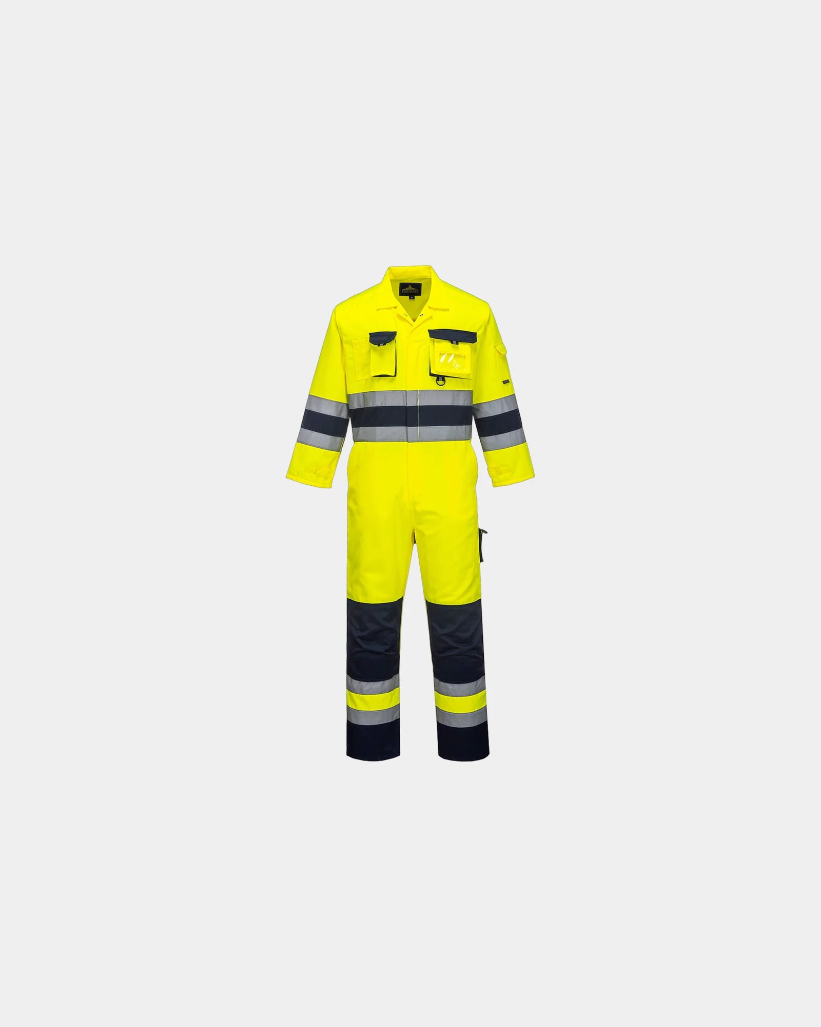 Combinaison haute visibilité Texo HV à personnaliser - Jaune-Bleu Marine