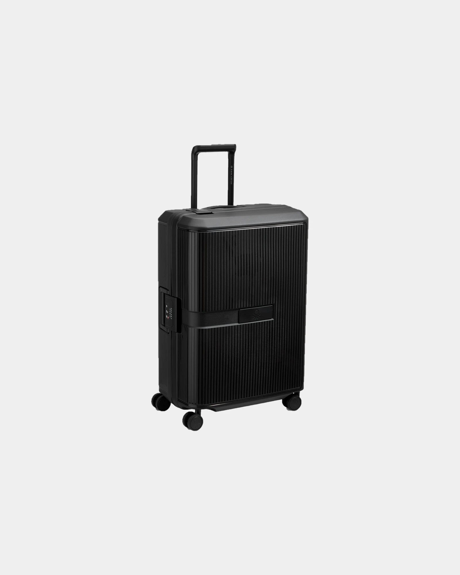 Valise polypropylène 66 cm à personnaliser - Noir
