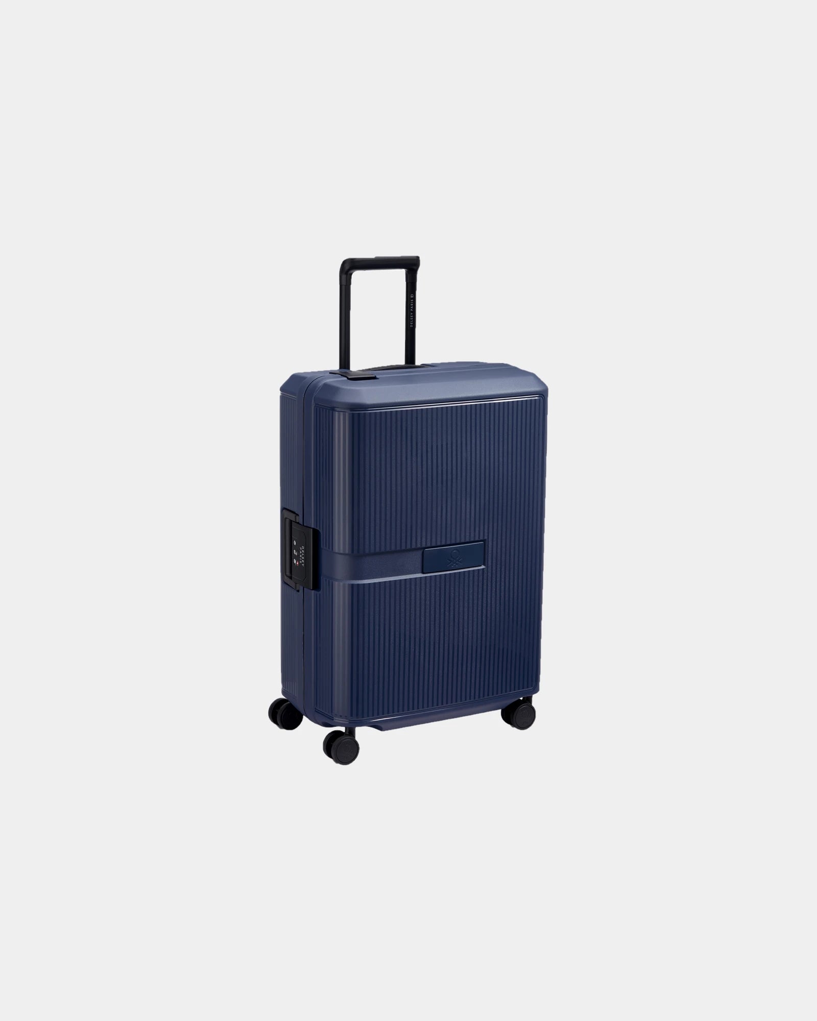 Valise polypropylène 66 cm à personnaliser - Bleu Marine