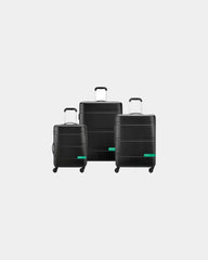 Set de 3 valises ABS NOW HARDSIDE à personnaliser - Noir