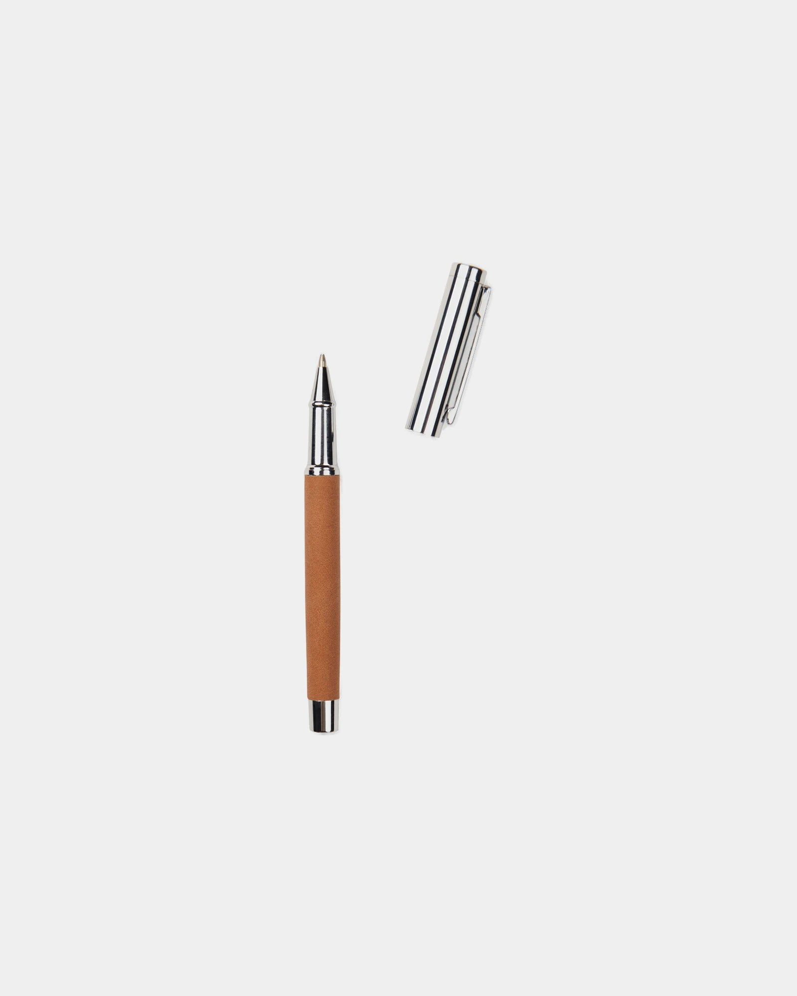 Stylo en acier inoxydable Vinga Bosler à personnaliser - Marron