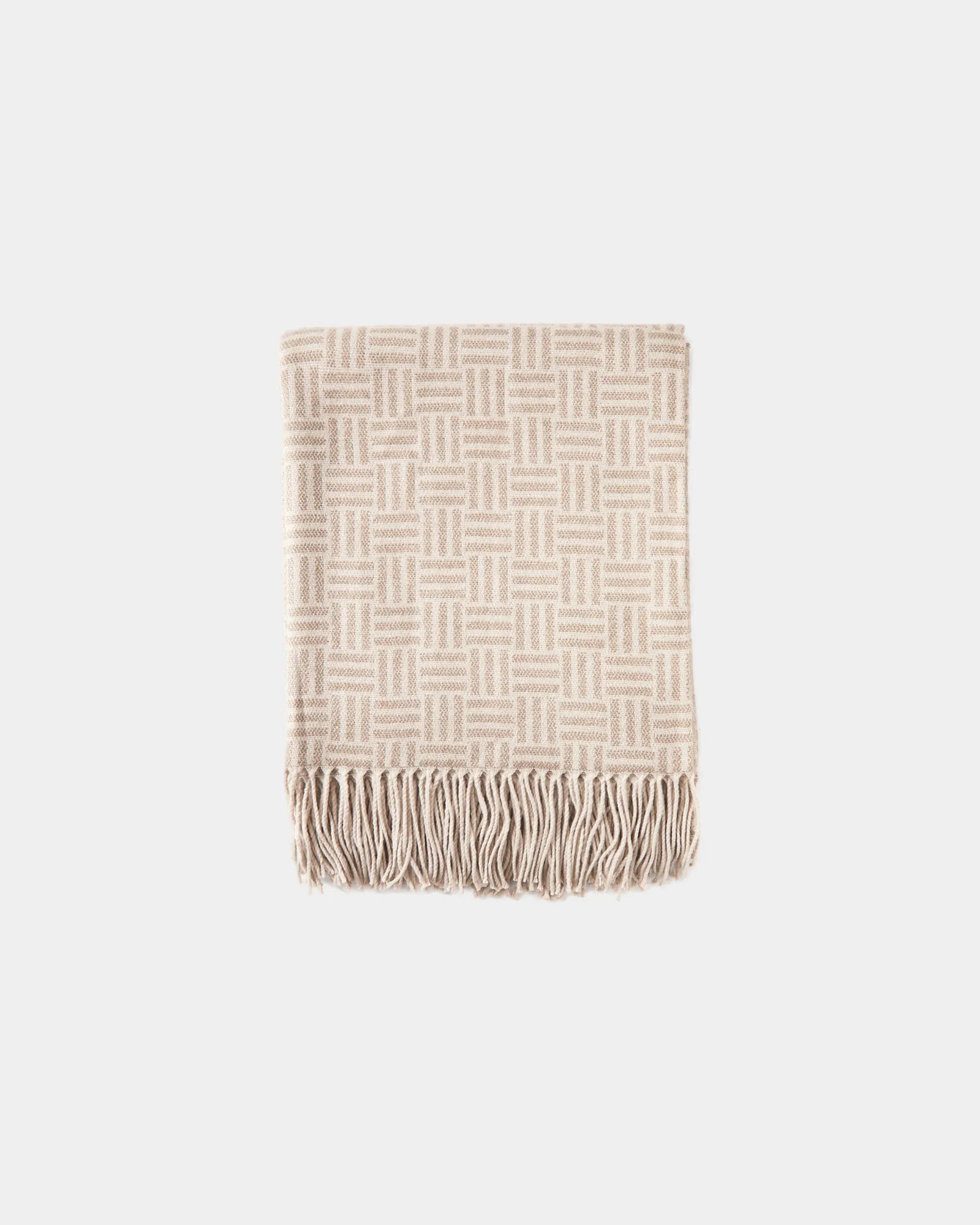 Plaid acrylique Vinga Lenox 170 x 130 cm à personnaliser - Marron