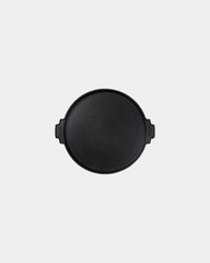 Plancha ronde 30 cm Vinga Monte Ardoise à personnaliser - Noir
