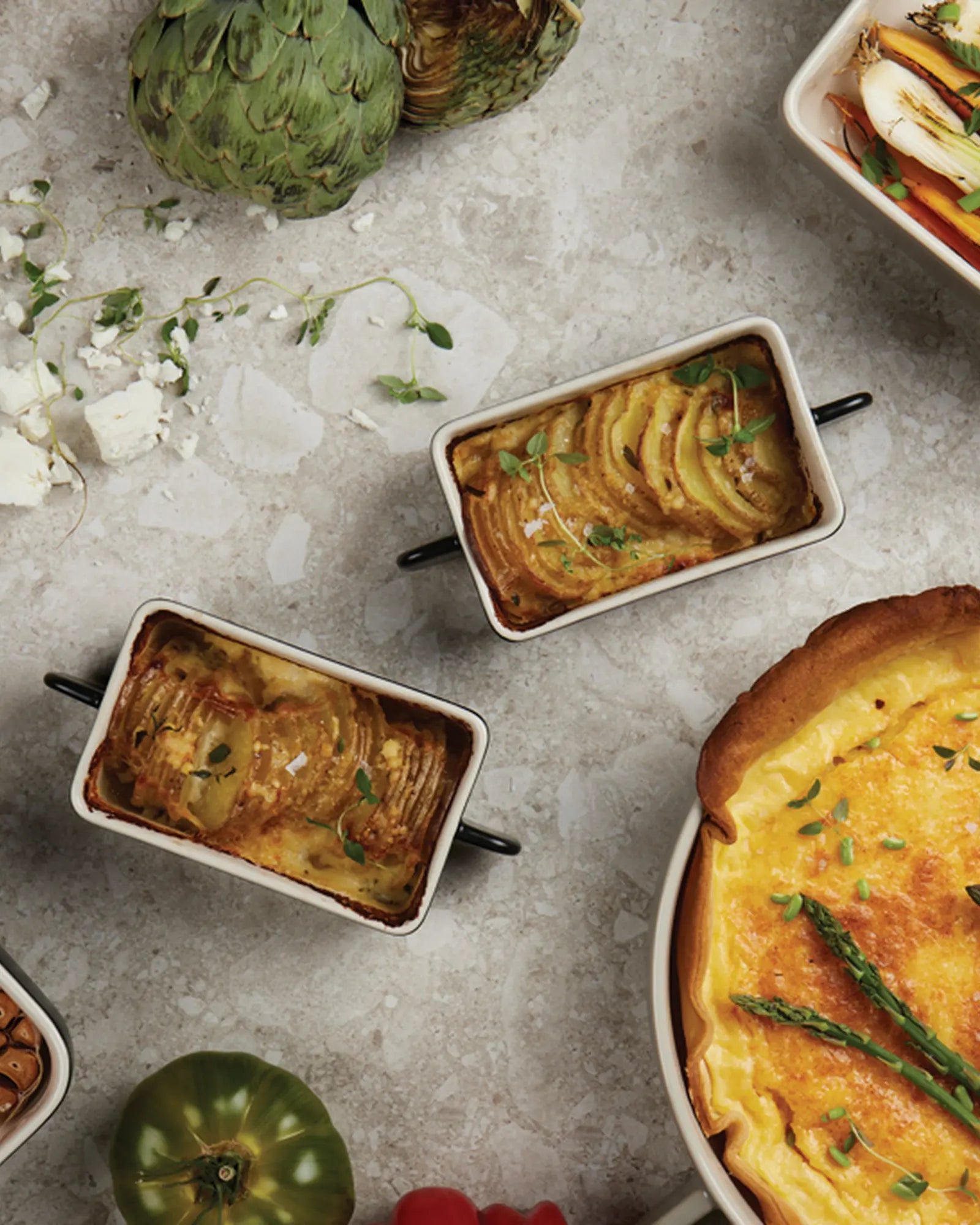 Plat à four rectangulaire en grès Vinga Monte à personnaliser - 3