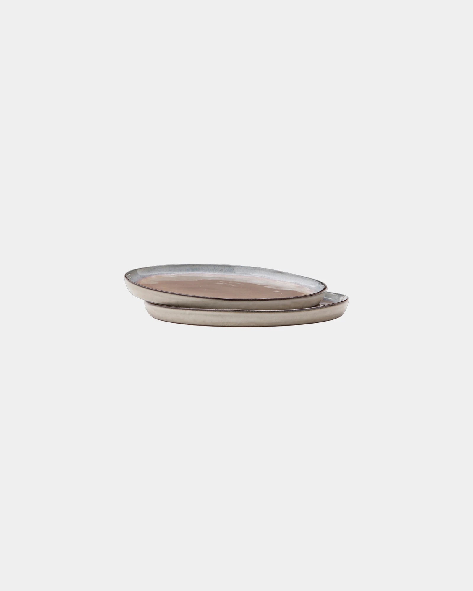 Set de 2 assiettes en grès Vinga Nomimono à personnaliser - Beige