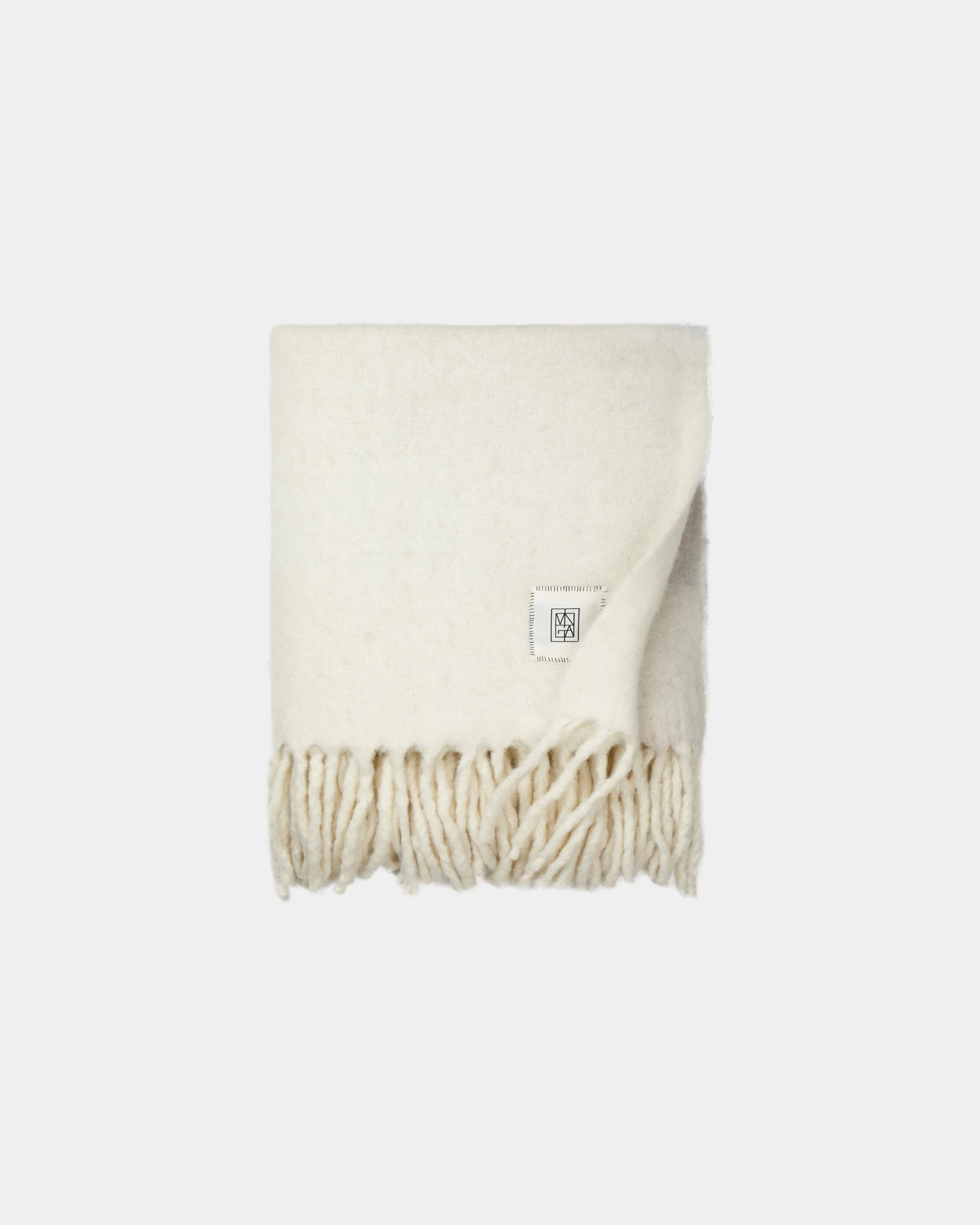 Plaid en laine mélangée Vinga Saletto à personnaliser - Beige