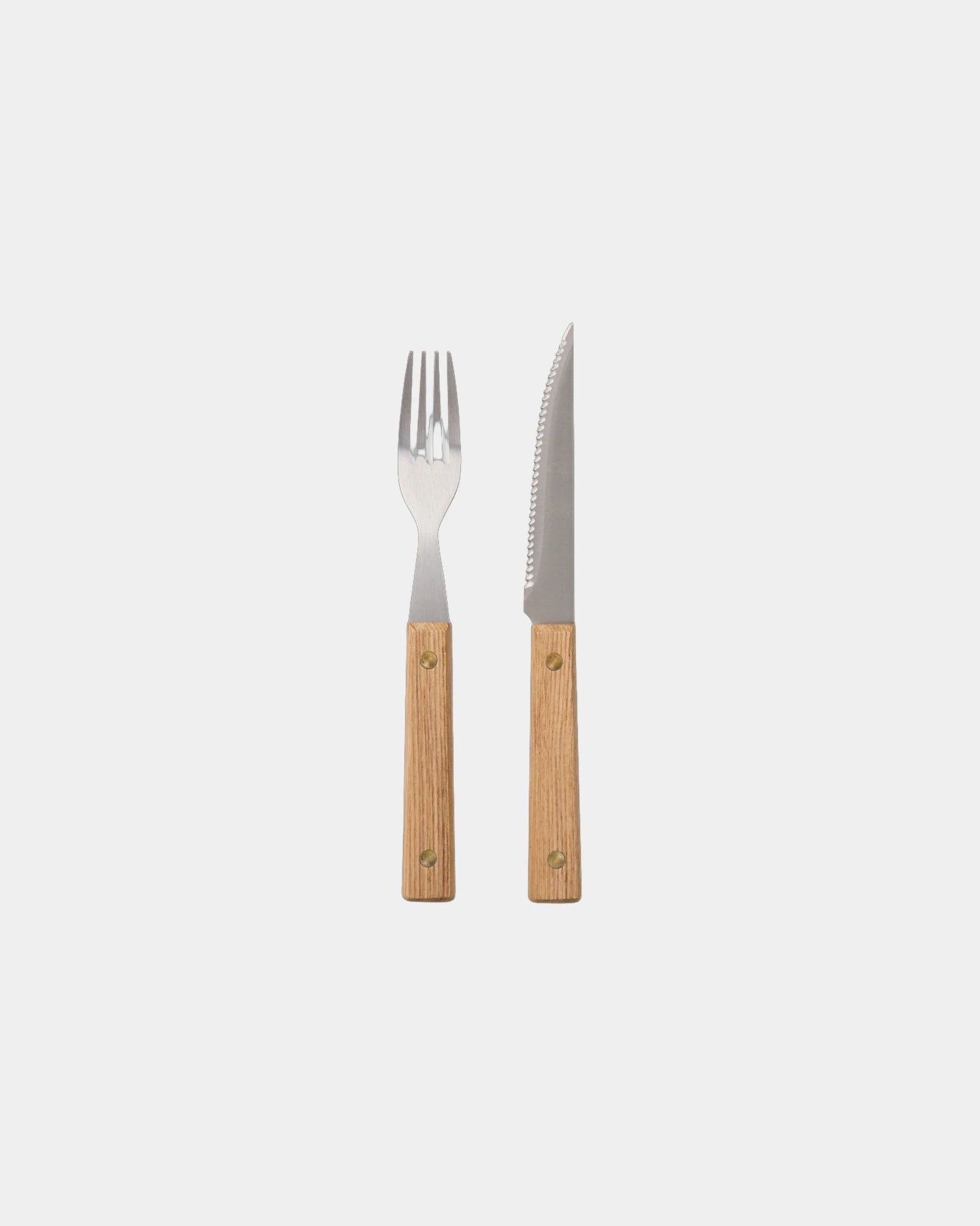 Set de couverts en bois FSC Vinga Paso 8pcs à personnaliser - Marron