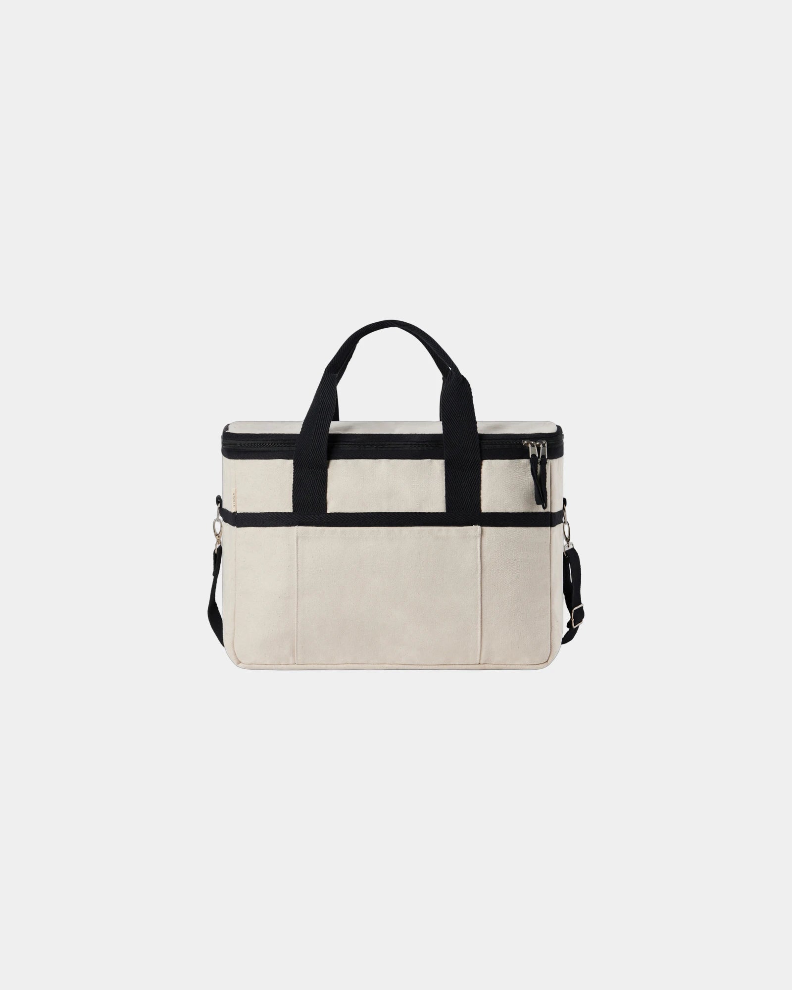 Panier isotherme coton recyclé Vinga Volonne à personnaliser - Blanc Cassé