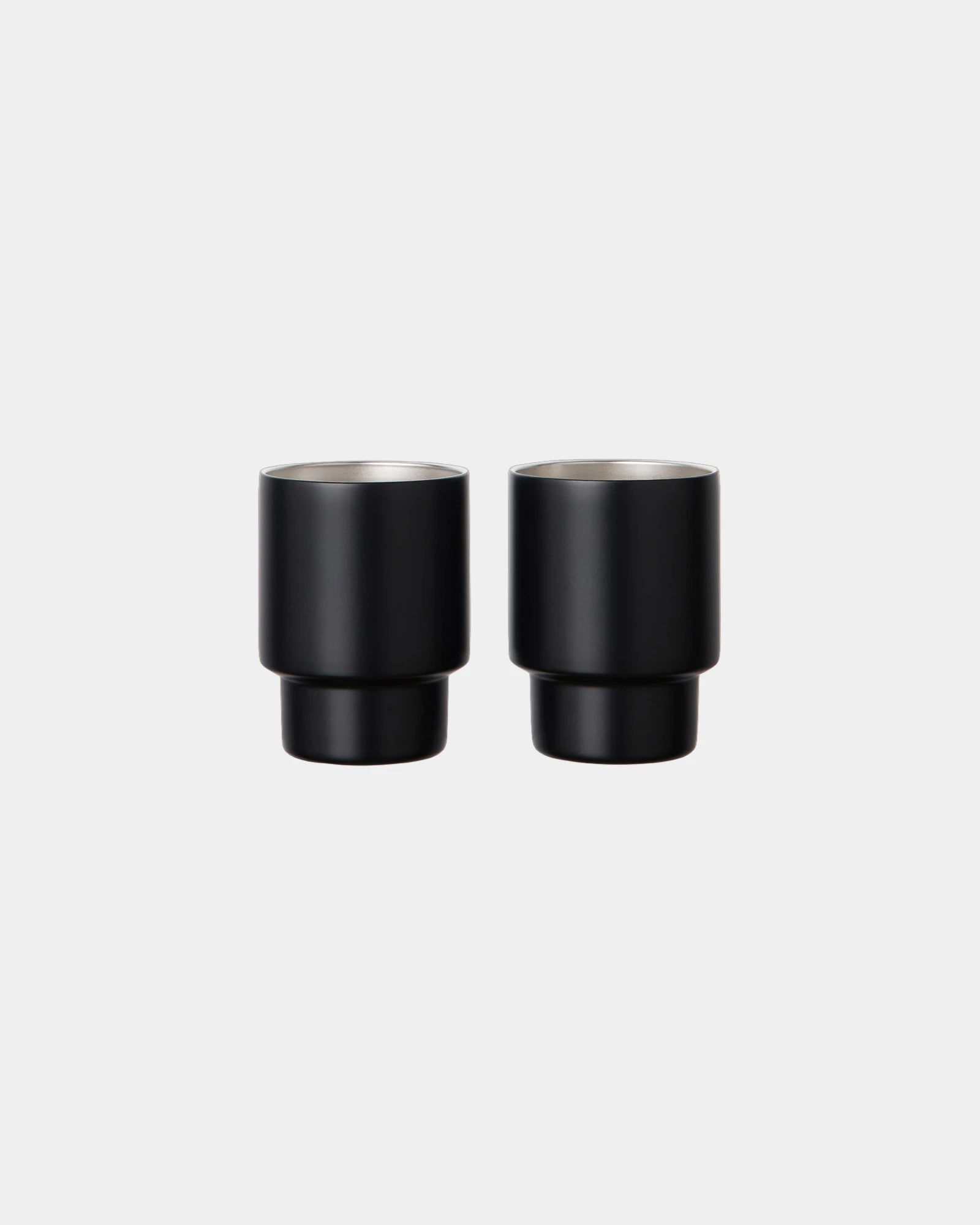 Tasse en acier inoxydable recyclé Vinga Nagano 160ml à personnaliser - Noir