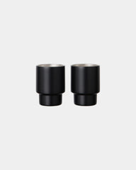 Tasse en acier inoxydable recyclé Vinga Nagano 160ml à personnaliser - Noir