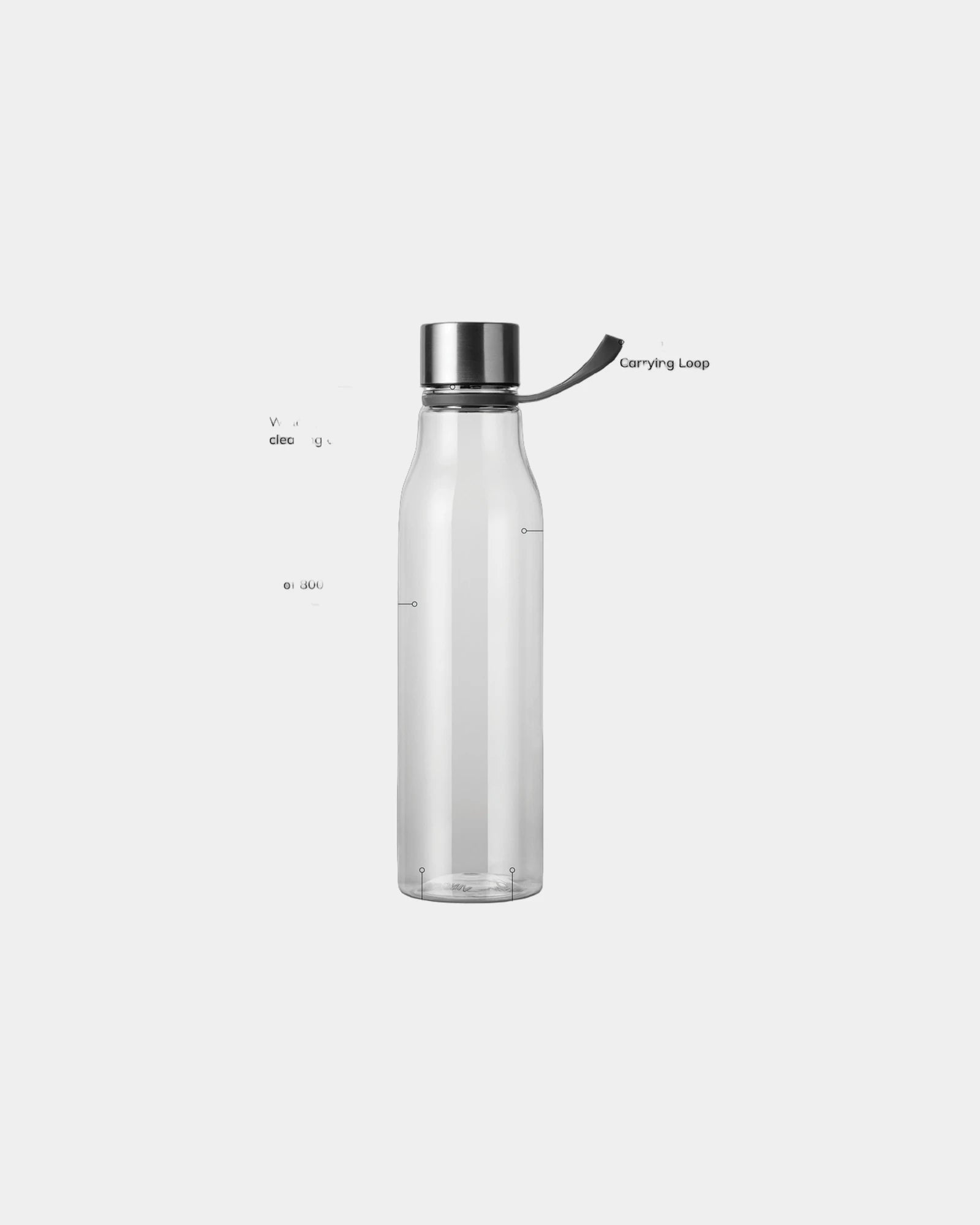 Bouteille d'eau RPET Vinga Lean 800ml à personnaliser - 1