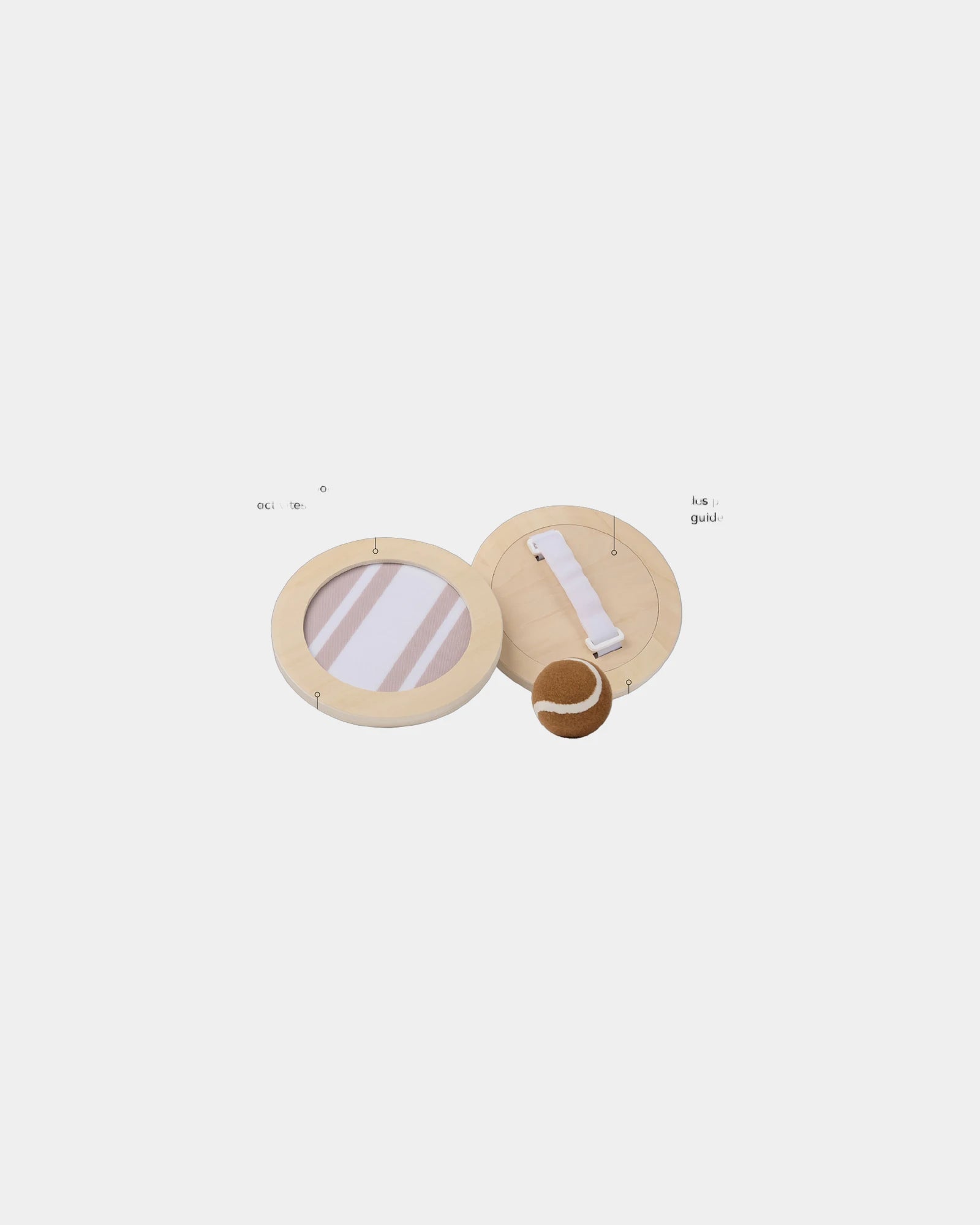 Jeu de raquettes scratch Vinga avec balle à personnaliser - 3