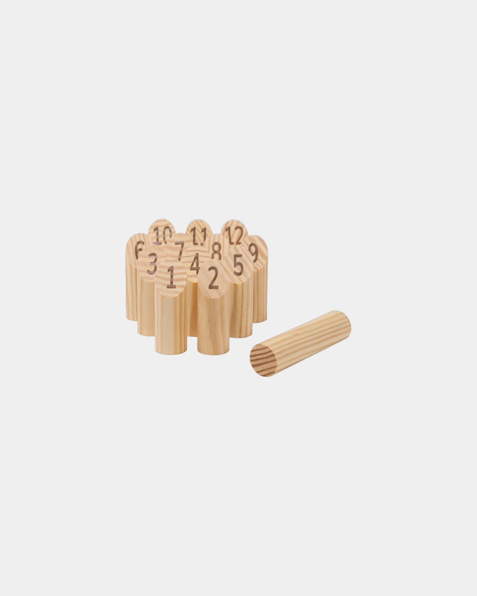 Mini jeu de quilles scandinaves Vinga Muge à personnaliser - Marron