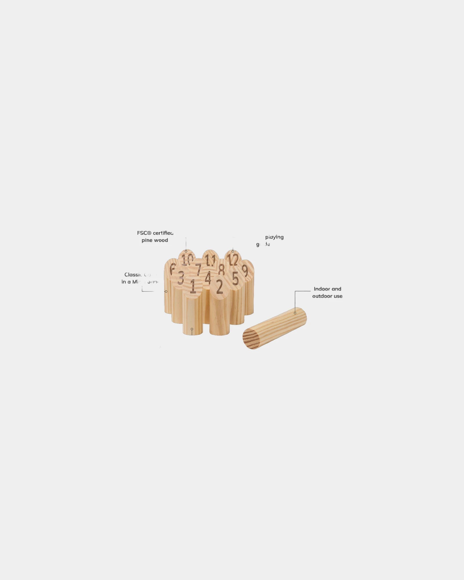 Mini jeu de quilles scandinaves Vinga Muge à personnaliser - 2