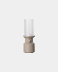 Lampe de table ABS recyclé Vinga Niori à personnaliser - Beige